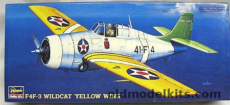 Hasegawa 1/72 Wildcat F4F-3 'Yellow Wing' - VF-41 / VF-72- (F4F3), AP26 plastic model kit